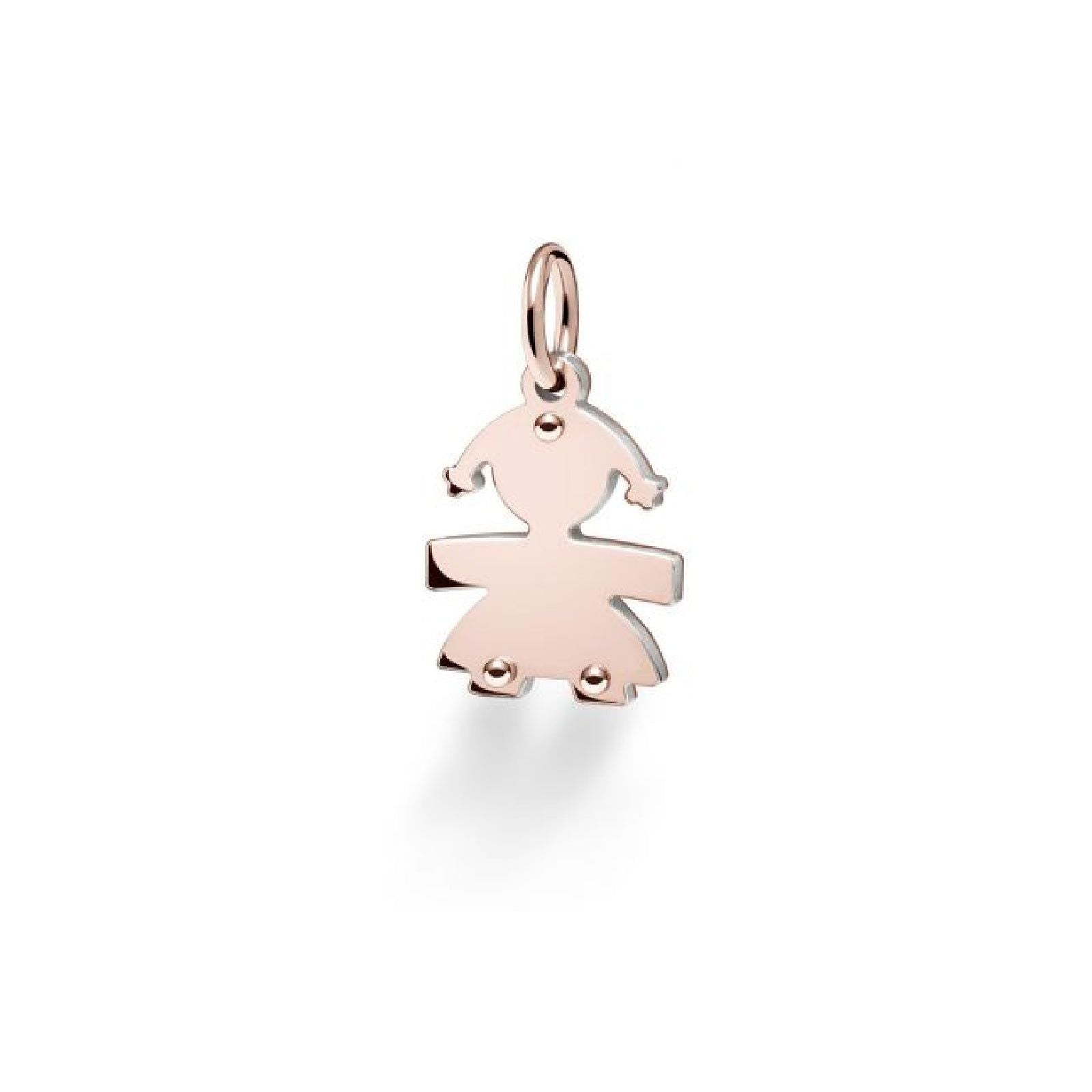 Charm leBebé Lock Your Love unisex e bambini Ciondolo in oro rosa e argento 925 LBB162-2