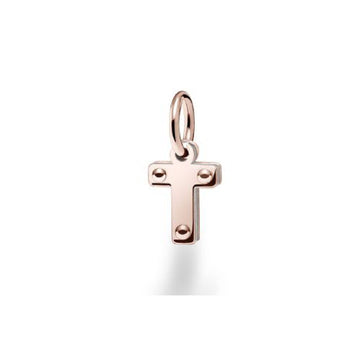 Charm leBebé Lock Your Love unisex e bambini Ciondolo in oro rosa e argento 925 LBB170-T-1