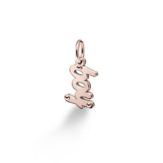Charm leBebé Lock Your Love unisex e bambini Ciondolo in oro rosa e argento 925 LBB171-1