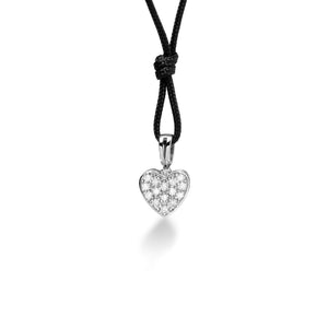Ciondolo leBebé I Pavé Piccoli da donna e bambine Collana in oro bianco LBB541-C