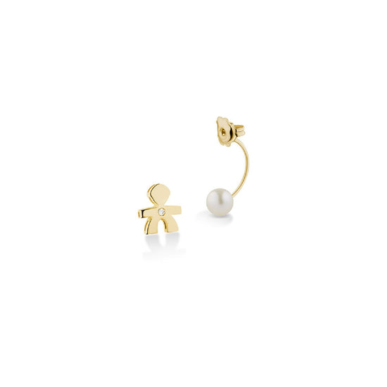 Mono orecchino leBebé Le Perle da donna Orecchini in oro giallo LBB812 LBB812-2