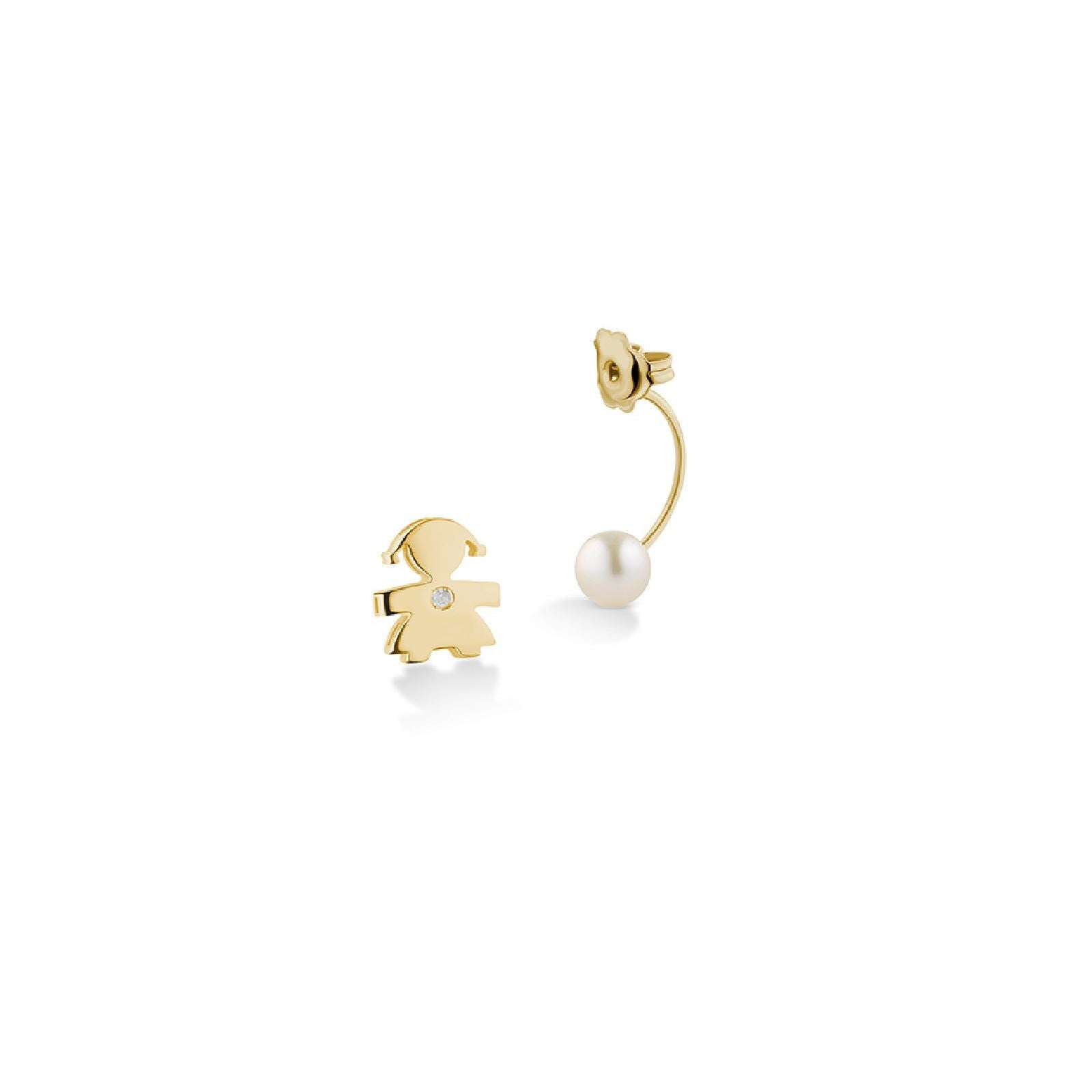 Mono orecchino leBebé Le Perle da donna Orecchini in oro giallo LBB813 LBB813-2