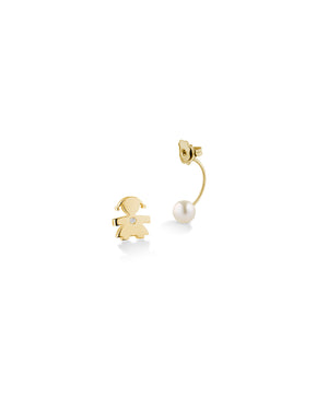 Mono orecchino leBebé Le Perle da donna Orecchini in oro giallo LBB813