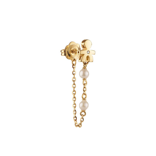 Mono orecchino leBebé Le Perle da donna Orecchini in oro giallo LBB838-1