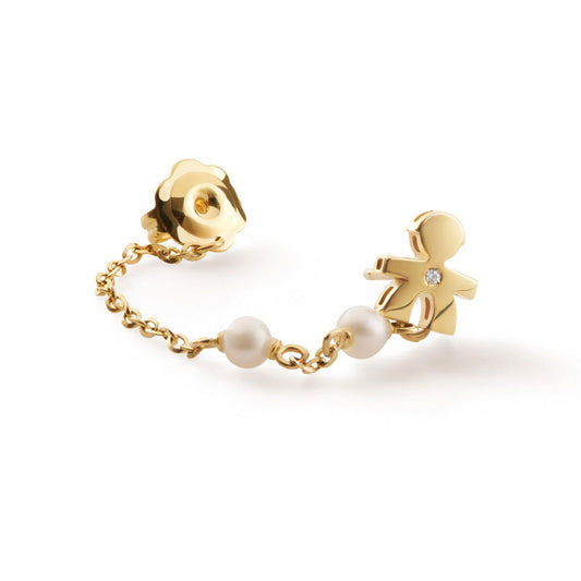 Mono orecchino leBebé Le Perle da donna Orecchini in oro giallo LBB838-2