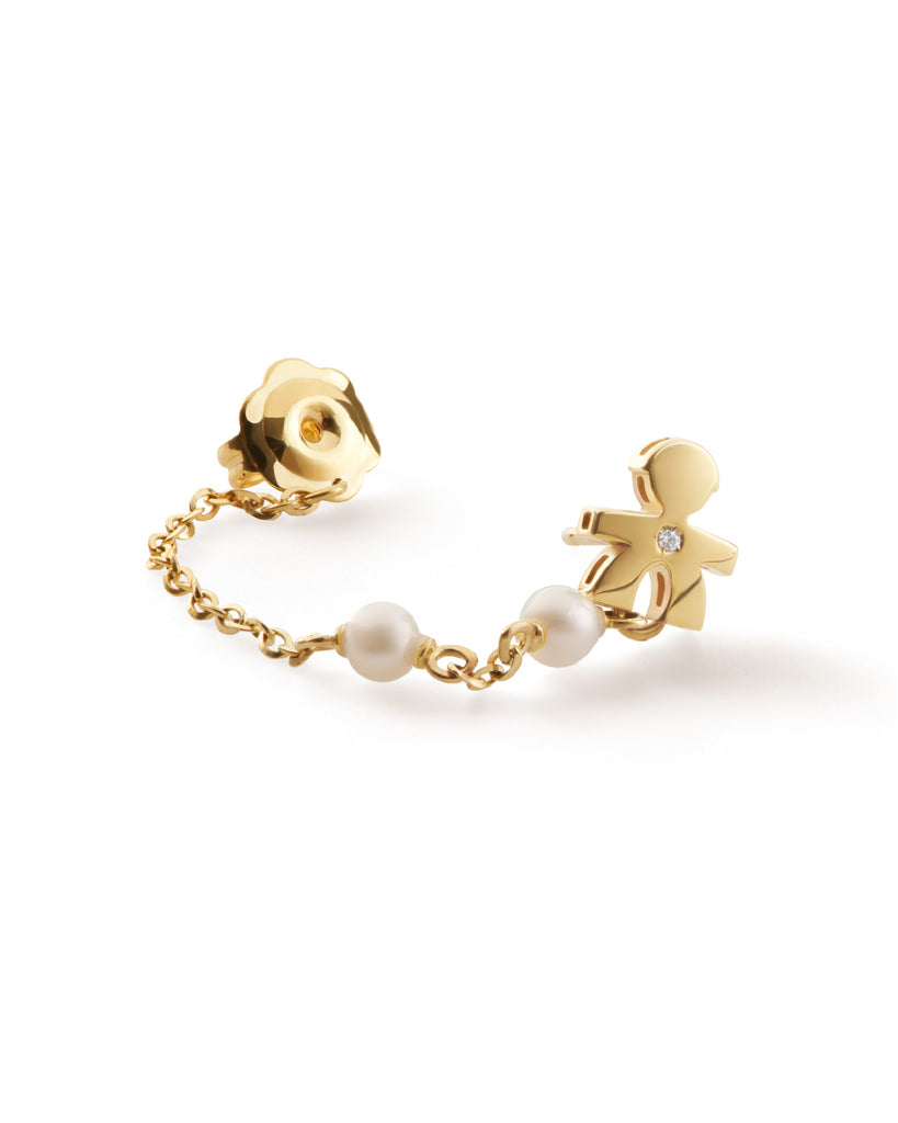 Mono orecchino leBebé Le Perle da donna Orecchini in oro giallo LBB838