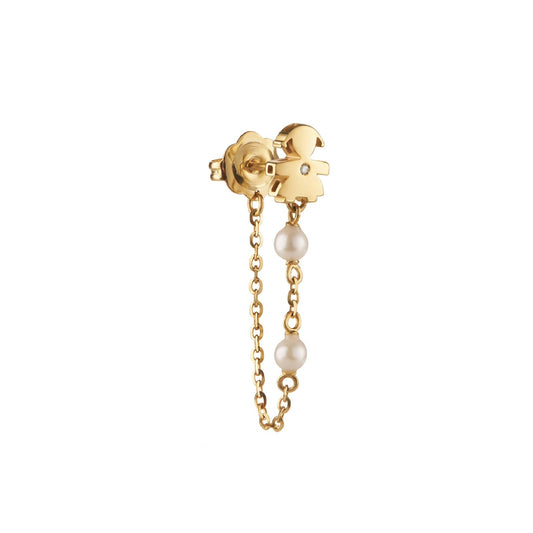Mono orecchino leBebé Le Perle da donna Orecchini in oro giallo LBB839-1