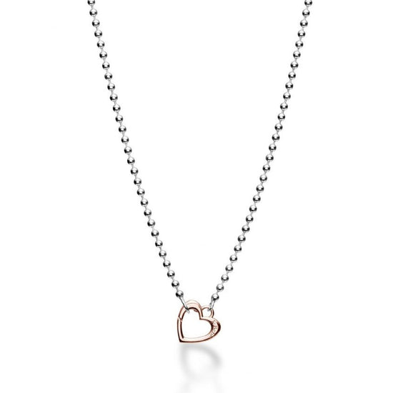 Collana leBebé Lock Your Love da donna in oro rosa e argento 925 LBBR163-2