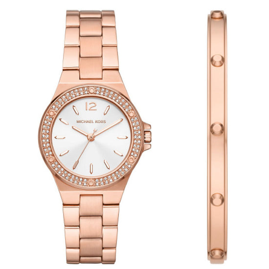 Cofanetto orologio solo tempo Michael Kors Lennox da donna MK1073SET-1