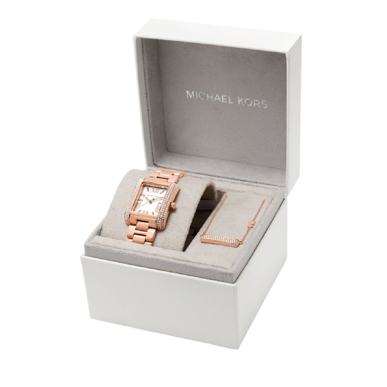 Cofanetto orologio solo tempo Michael Kors Emery da donna MK1074SET-4