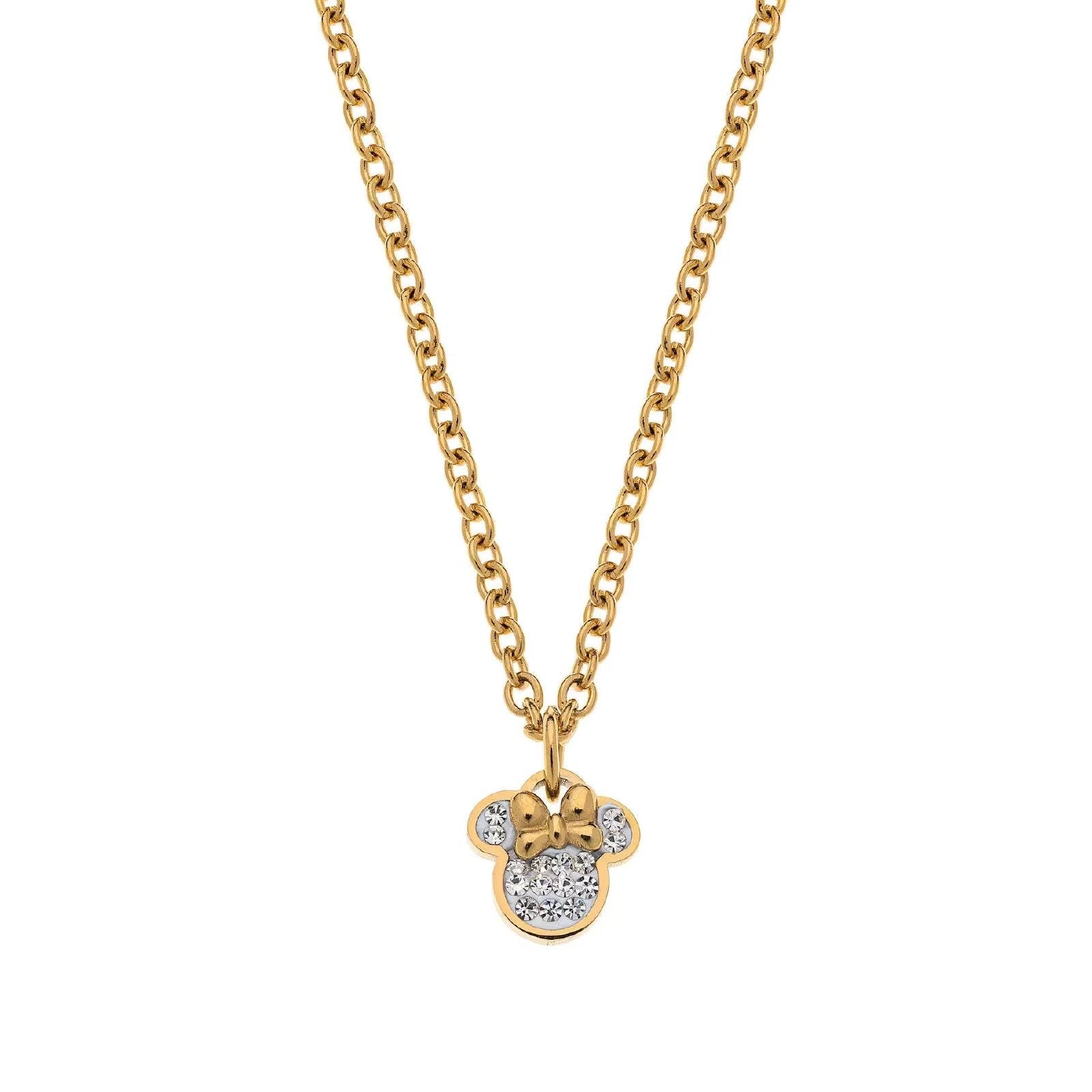 Collana Disney Preziosi Mickey and Minnie da donna e da bambina N600582YRWL-B-CS-1