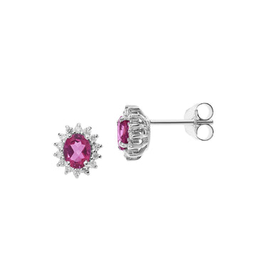 Orecchini Comete Fantasia Di Topazio Rosa da donna ORB1039-1