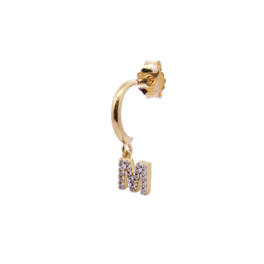 Mono Orecchino Rue Des Mille Stardust Classic da donna ORZ-011-CERC-INIZ-AU-M-1