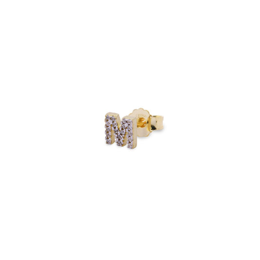 Mono Orecchino Rue Des Mille Stardust Classic da donna ORZ-011-LOB-INIZ-AU-M-1