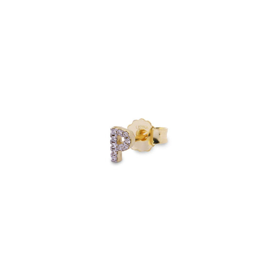 Mono Orecchino Rue Des Mille Stardust Classic da donna ORZ-011-LOB-INIZ-AU-P-1
