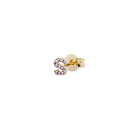 Mono Orecchino Rue Des Mille Stardust Classic da donna ORZ-011-LOB-INIZ-AU-S-1