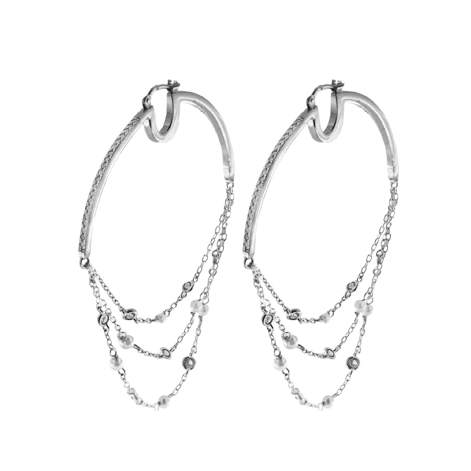Orecchini Rue Des Mille Galactica Ice da donna ORZ-013-M6-RH-1