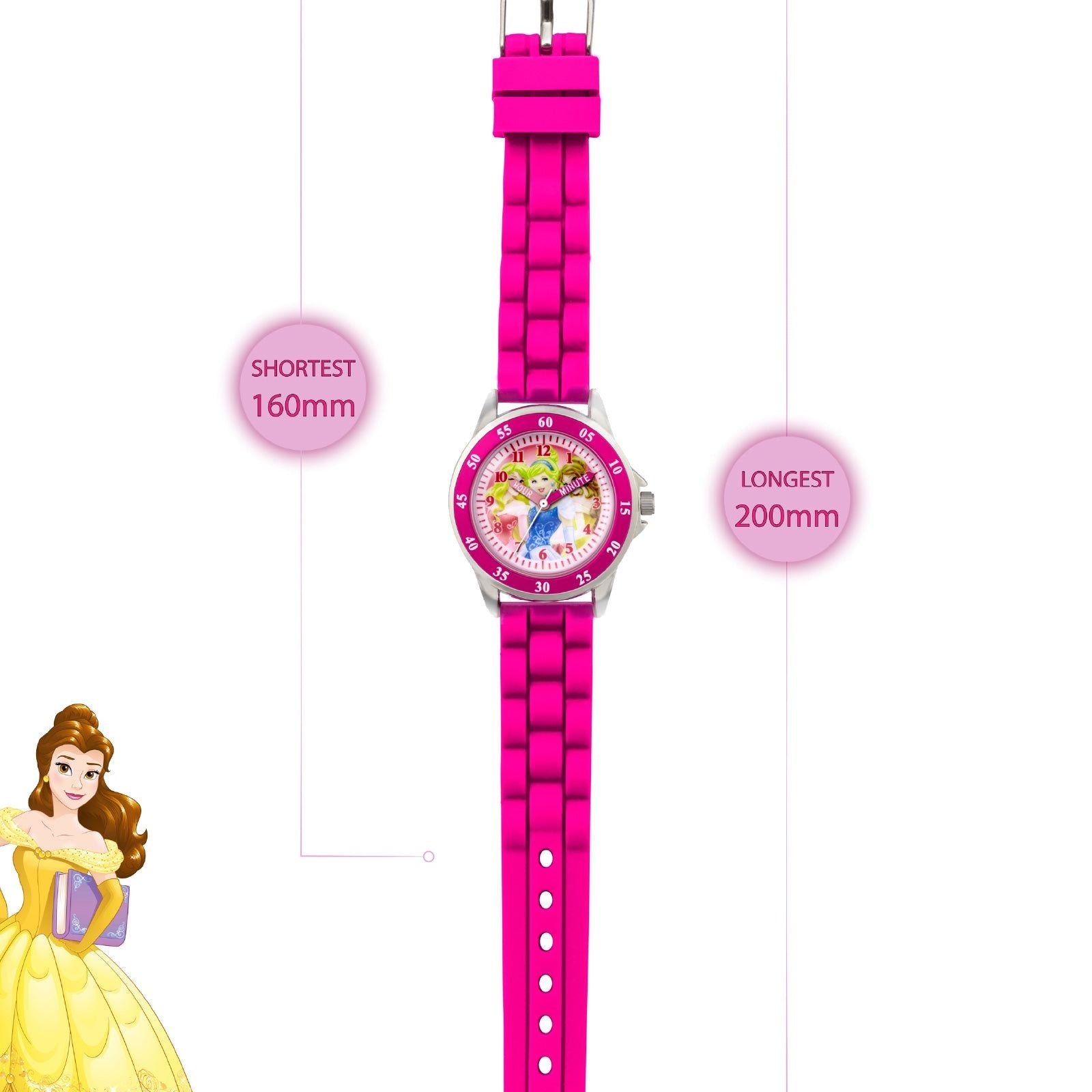 Orologio solo tempo Disney Time Teacher princess da bambina PN1078ARG-4