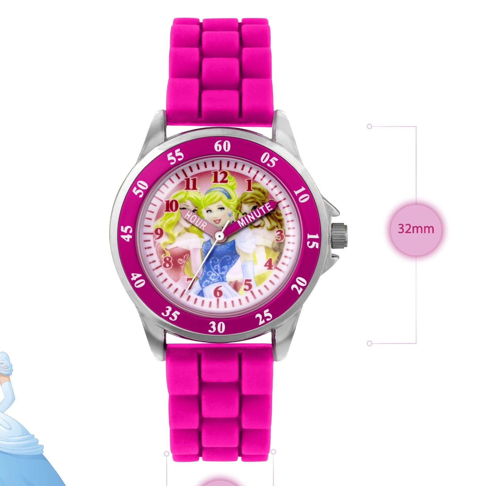Orologio solo tempo Disney Time Teacher princess da bambina PN1078ARG-5