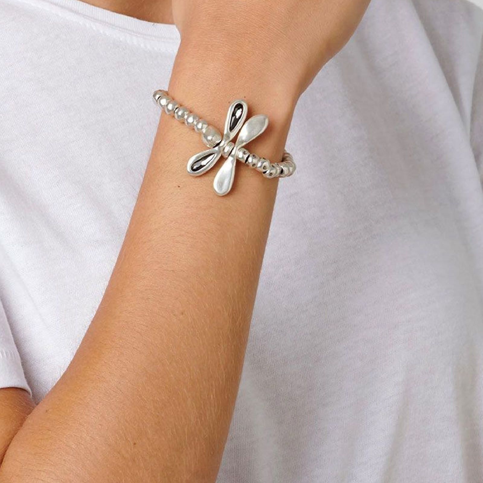 Bracciale UNO de 50 Little Dragon-fly da donna PUL1739GRSMTL0M-2