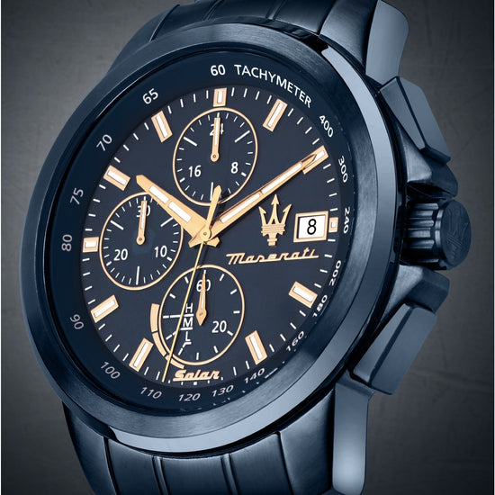 Orologio cronografo Maserati Solar Blue da uomo R8873649002-4