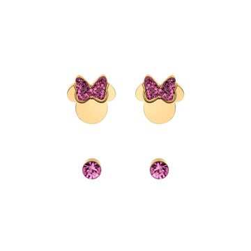 Set di orecchini Disney Preziosi Mickey and Minnie da donna e da bambina S600149YRPL-B-1