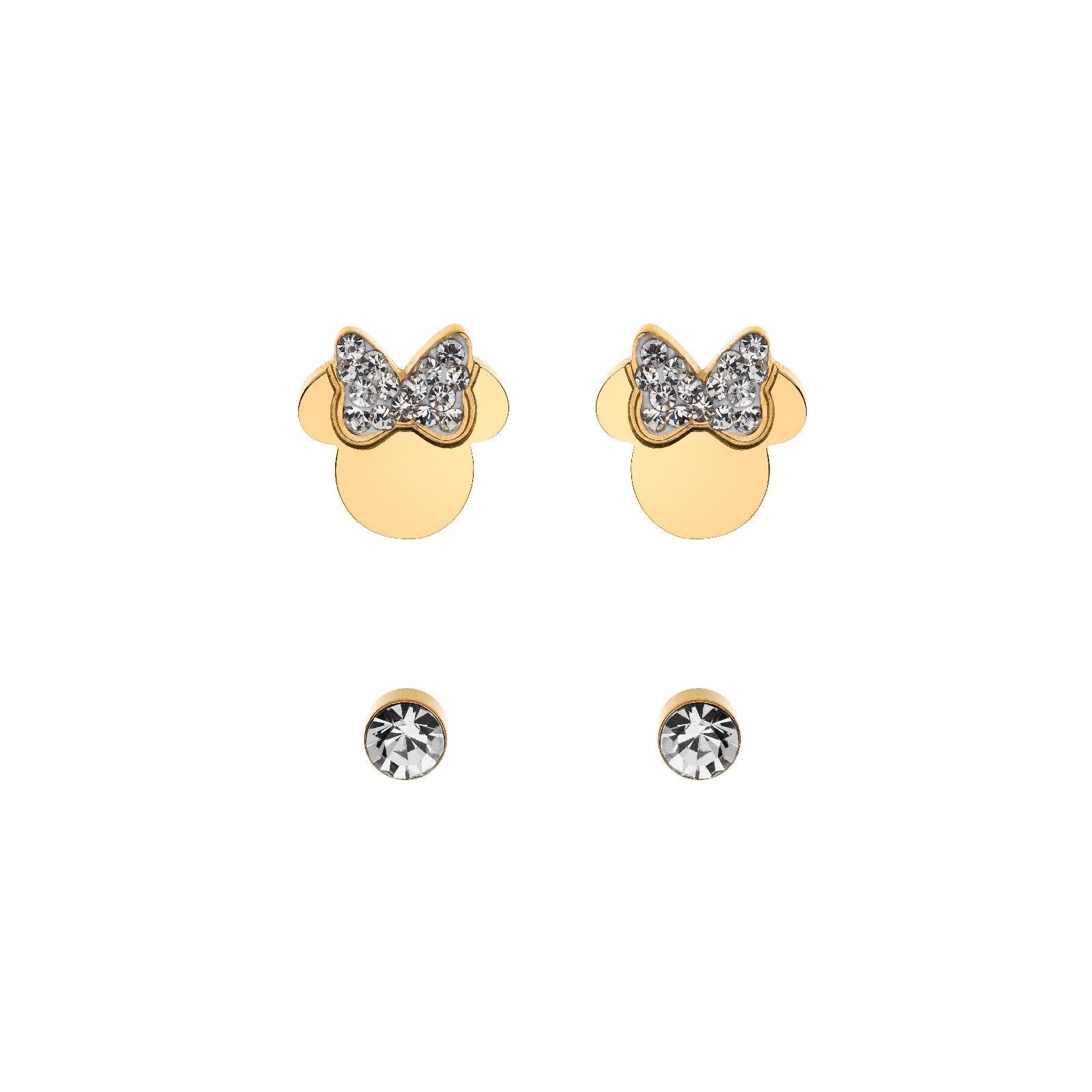 Set di orecchini Disney Preziosi Mickey and Minnie da donna e da bambina S600149YRWL-B-CS-1