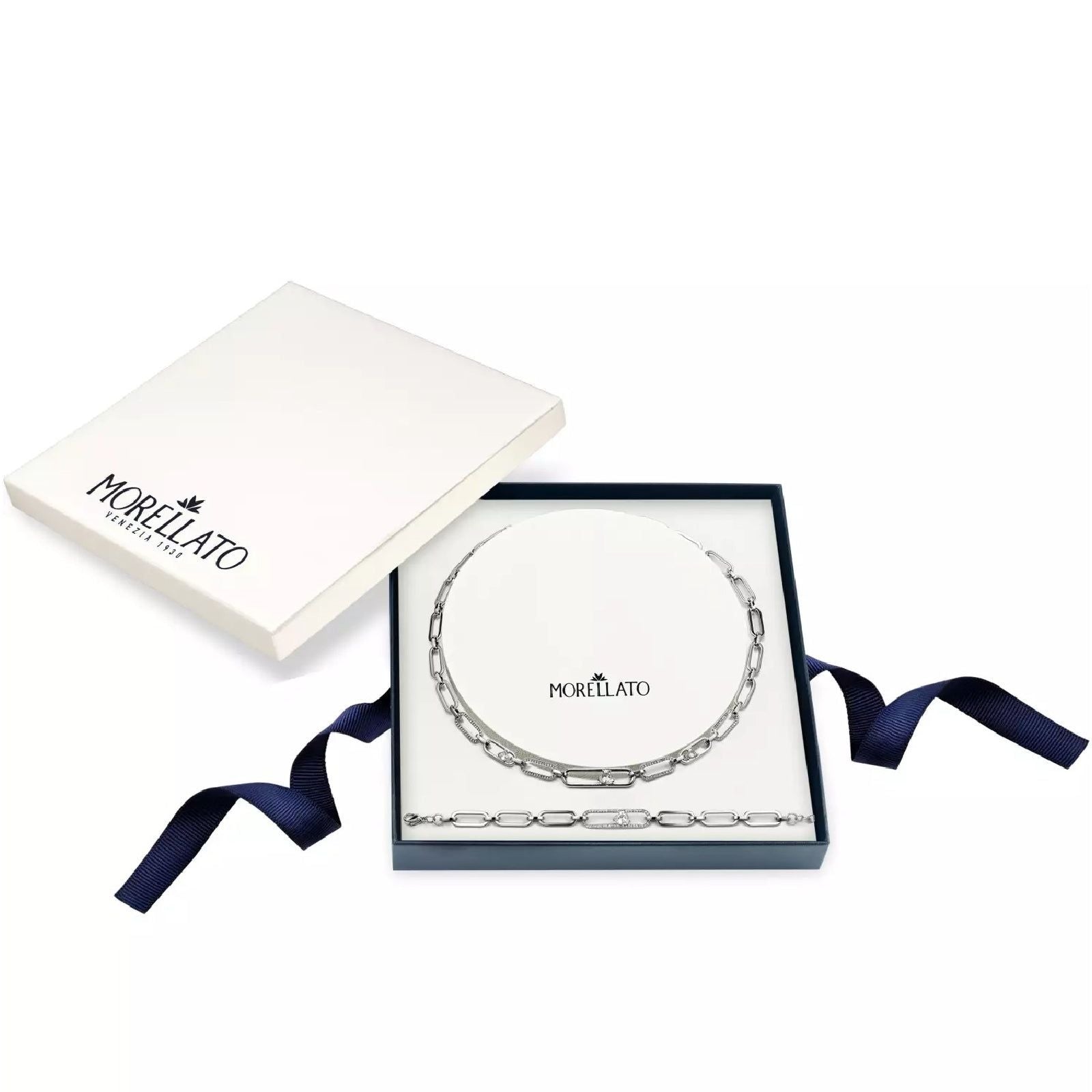 Bracciale Donna Morellato 1930 – Acciaio Inox E Occhio Di Gatto, Chiusura A Moschettone, Made In Italy