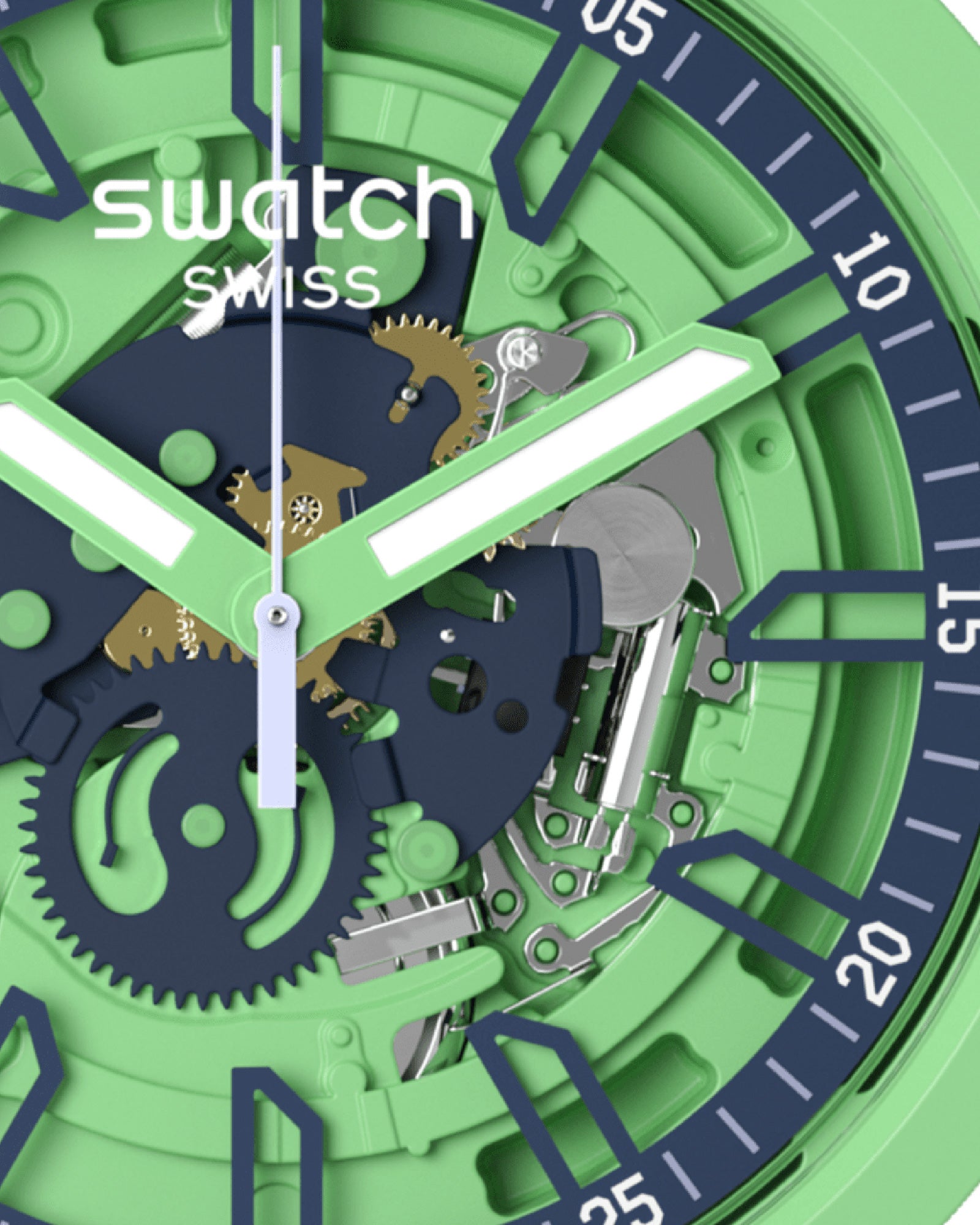 Orologio solo tempo Swatch Monthly Drops da uomo SB01G101-4