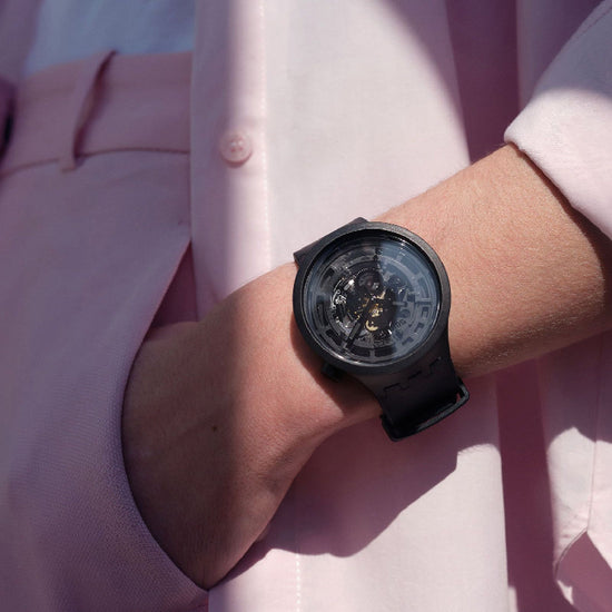 Orologio solo tempo Swatch Bioceramic da uomo SB03B100-2