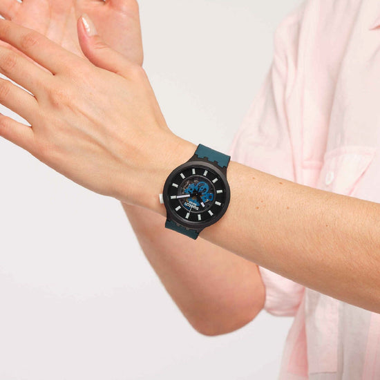 Orologio solo tempo Swatch Monthly Drops da uomo SB03B107-4