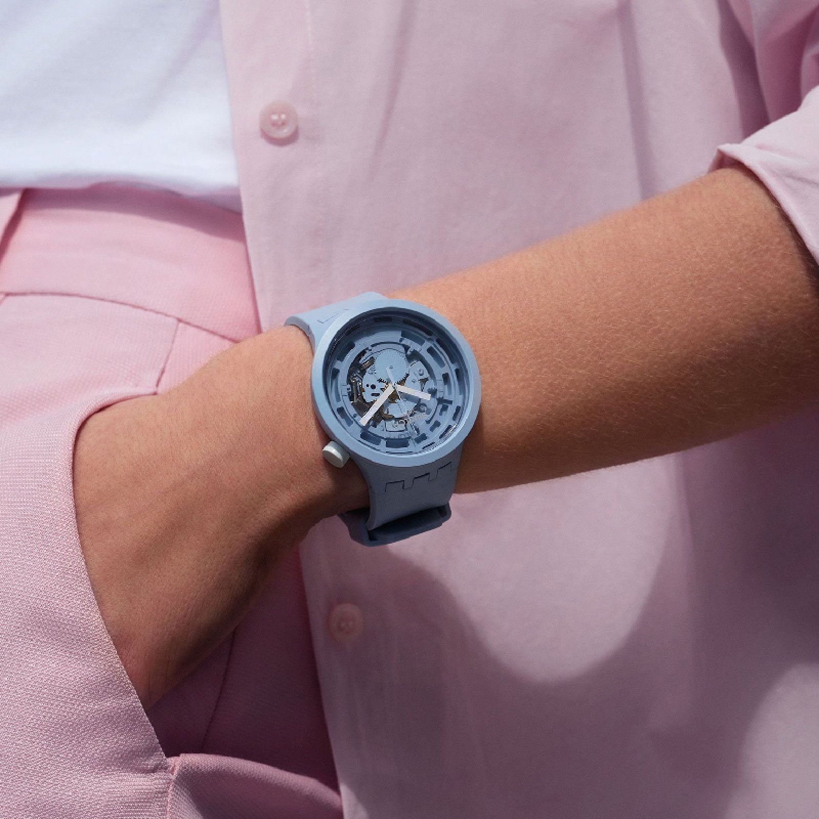 Orologio solo tempo Swatch Bioceramic da uomo SB03N100-2