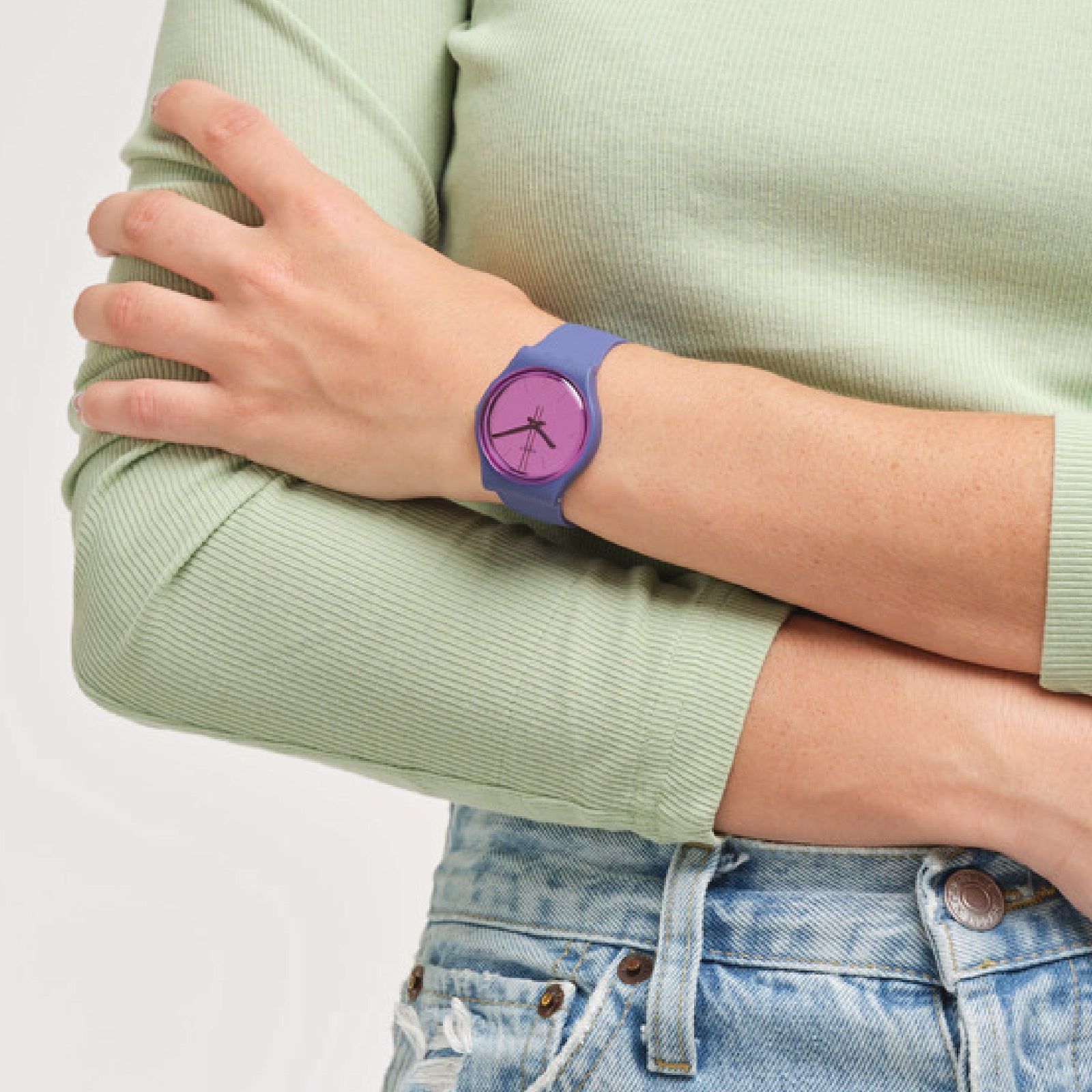 Orologio solo tempo Swatch Monthly Drops da donna SO28N102-3