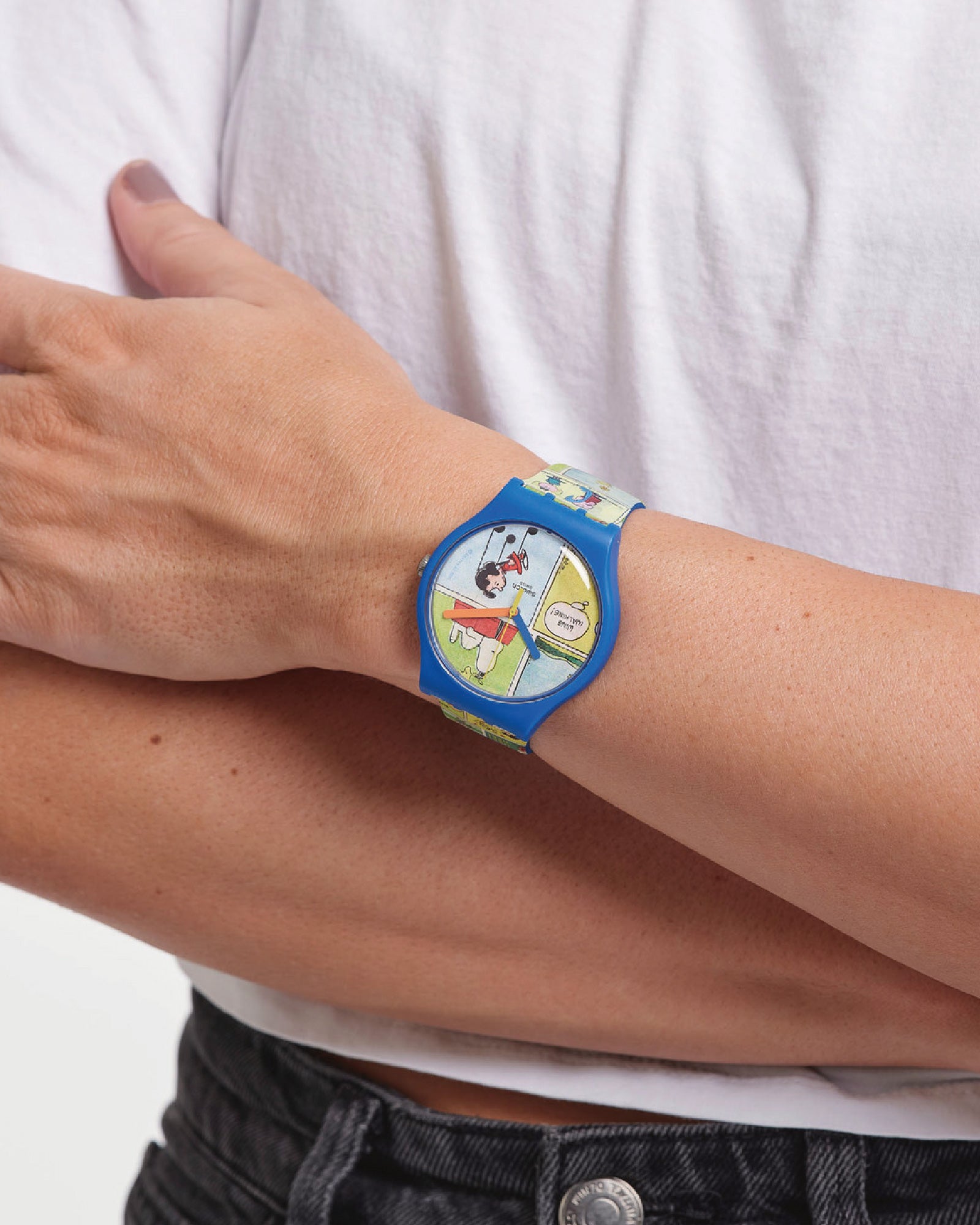 Orologio solo tempo Swatch Peanuts unisex SO29Z108-3