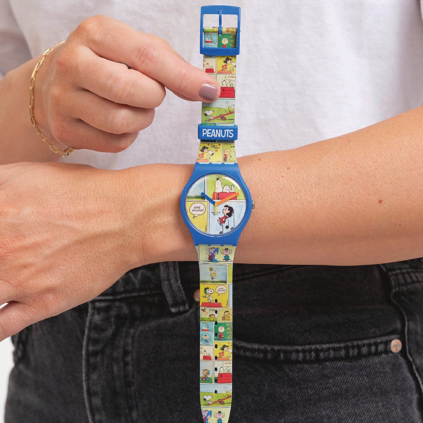 Orologio solo tempo Swatch Peanuts unisex SO29Z108-4