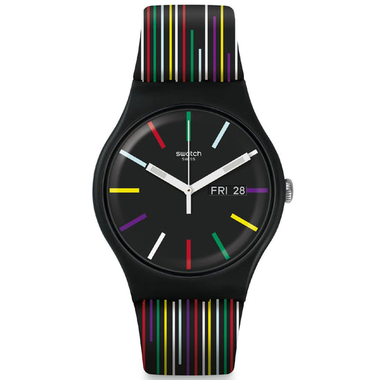 Orologio solo tempo Swatch I Love Your Folk da uomo SUOB729-1