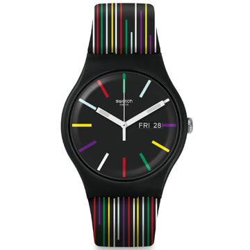 Orologio solo tempo Swatch I Love Your Folk da uomo SUOB729-1