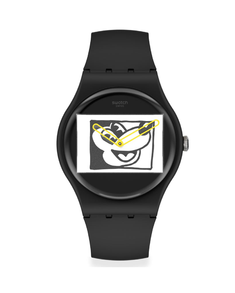 Orologio solo tempo Swatch Keith Haring da uomo