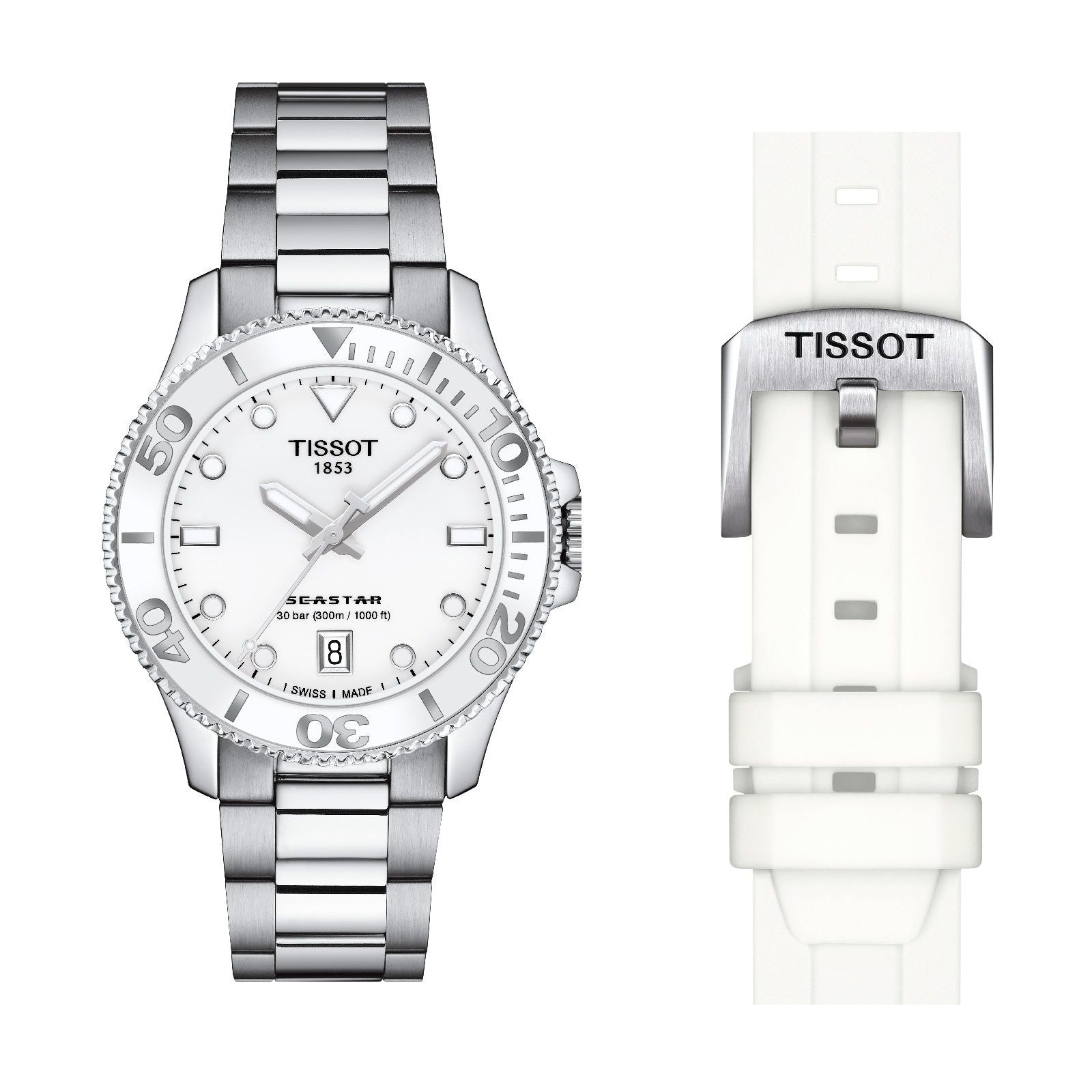 Orologio solo tempo Tissot T-Sport Seastar unisex T1202101101100-1