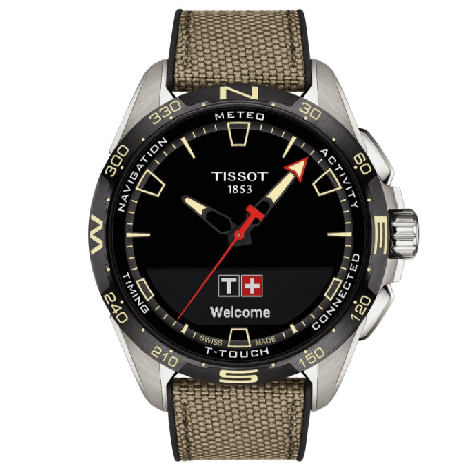 Orologio multifunzione Tissot Touch Collection Connect Solar da uomo T1214204705107-1