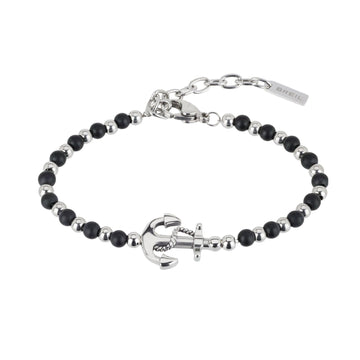 Bracciale Breil Black Onyx da uomo TJ2407-1