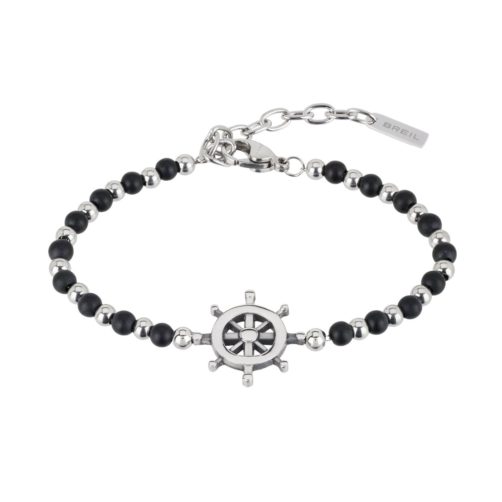 Bracciale Breil Black Onyx da uomo TJ2408-1