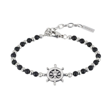 Bracciale Breil Black Onyx da uomo TJ2408-1