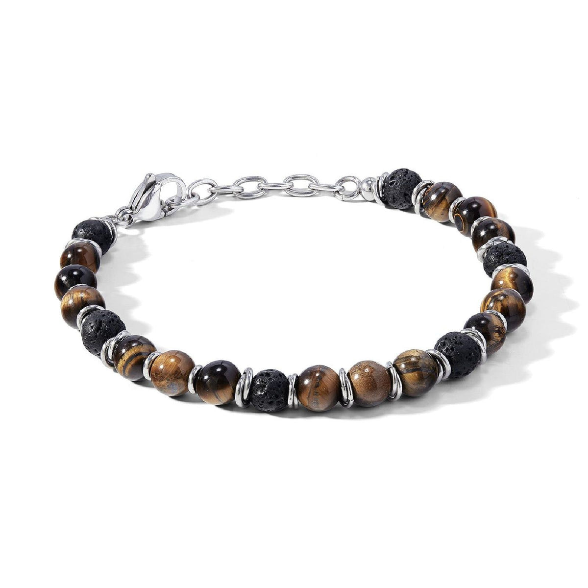 Bracciali in argento con pietra Comete uomo