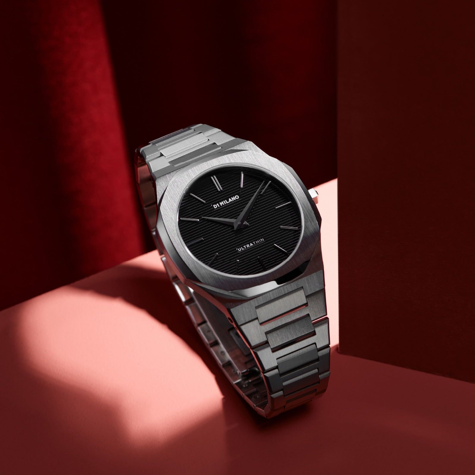 Orologio solo tempo D1 Milano Ultra Thin da uomo in acciaio UTBJ14-4