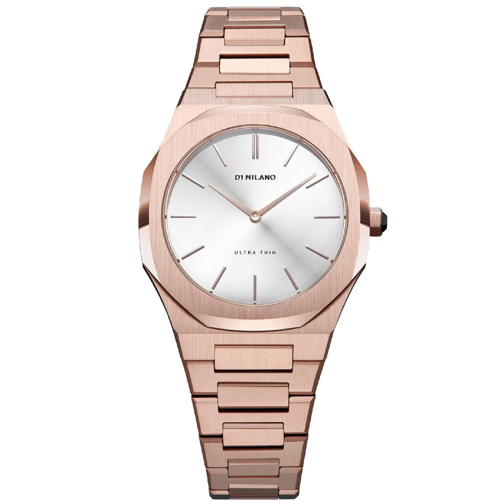 Orologio solo tempo D1 Milano Ultra Thin da donna in acciaio UTBL09