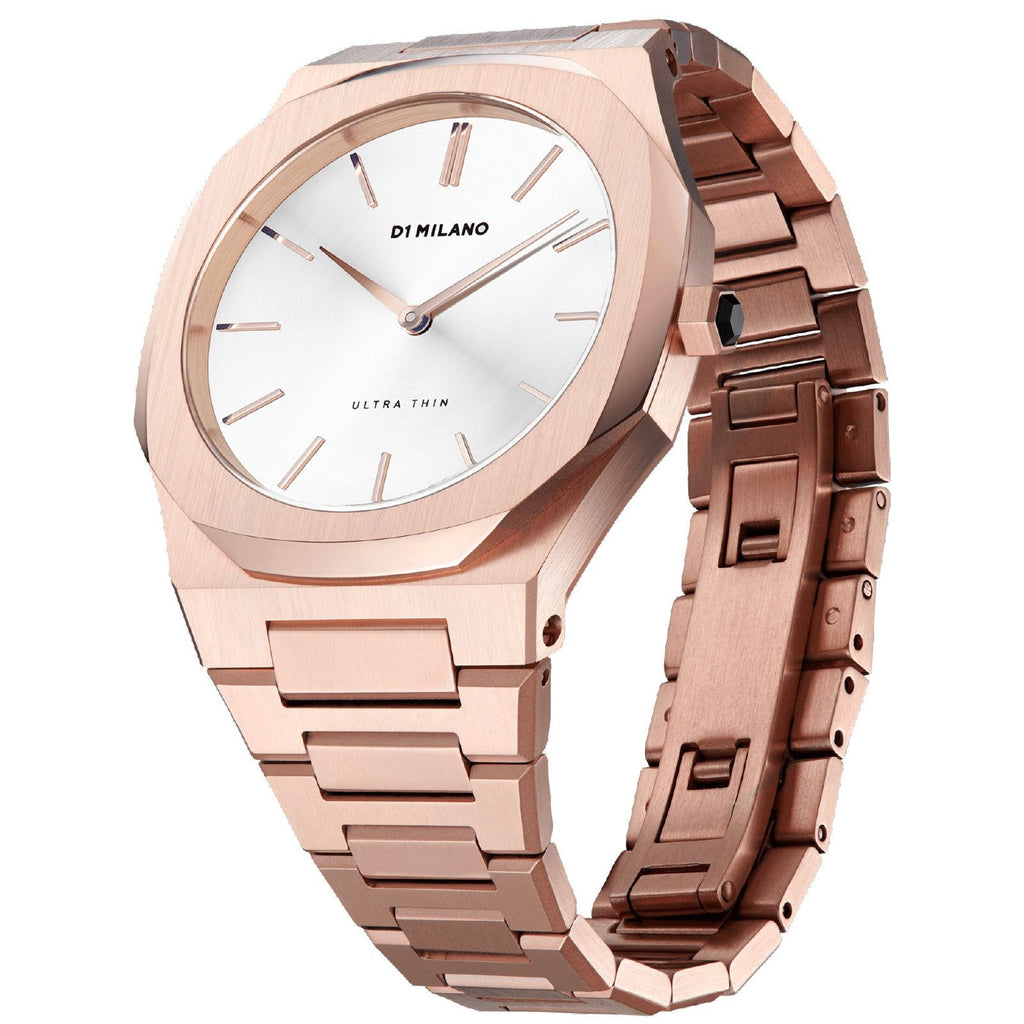 Orologio solo tempo D1 Milano Ultra Thin da donna in acciaio UTBL09