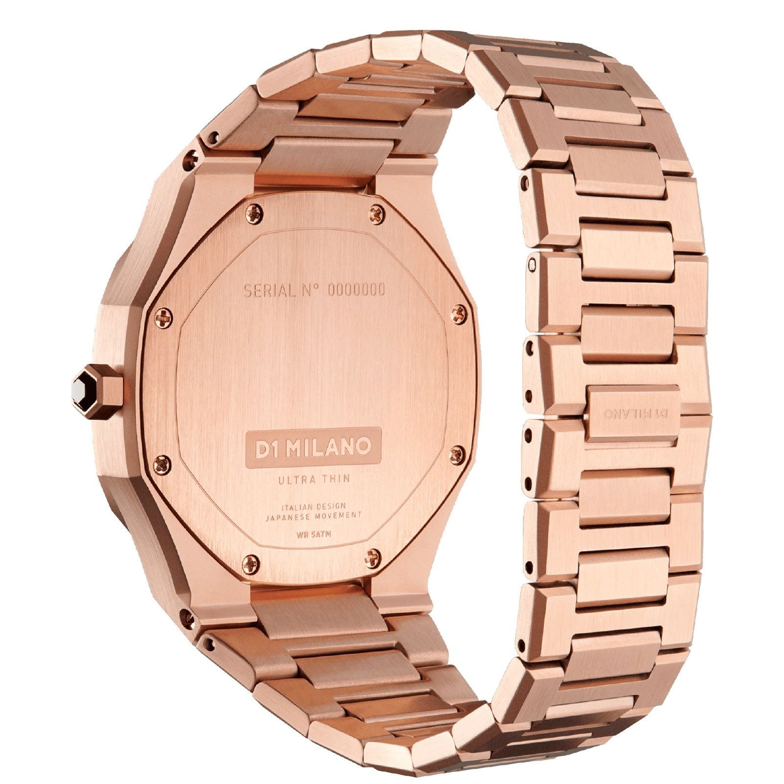 Orologio solo tempo D1 Milano Ultra Thin da donna in acciaio UTBL09-3
