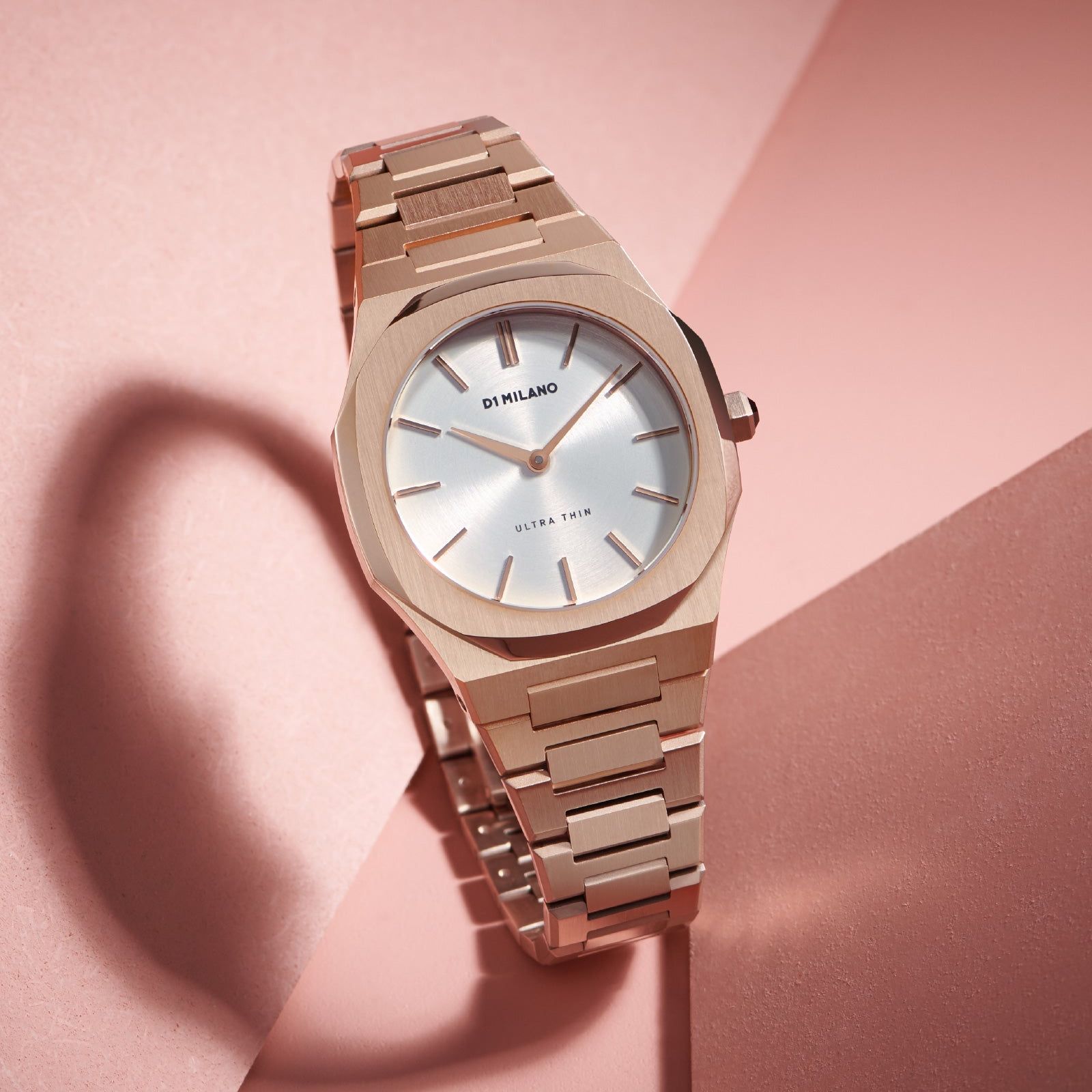 Orologio solo tempo D1 Milano Ultra Thin da donna in acciaio UTBL09-4
